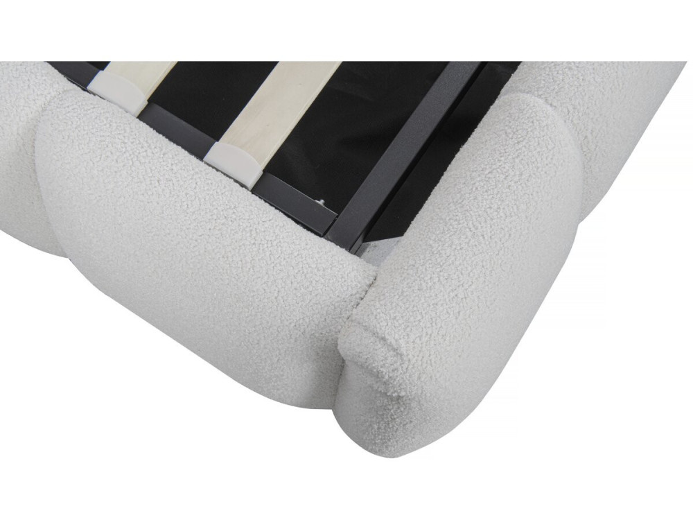 Letto con cassettone "Annie" - 140 x 190 cm - Bianco