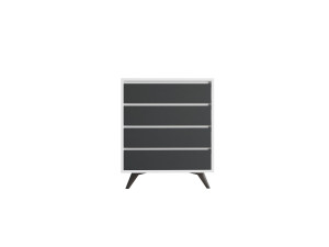 Cassettiera in legno "Suvera" - 70 x 40 x 86 cm - Bianco