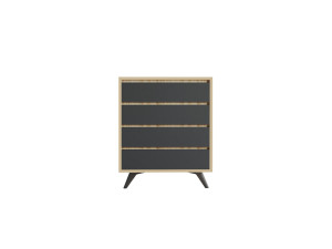 Cassettiera in legno "Suvera" - 70 x 40 x 86 cm - Marrone
