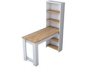Comodino "Ferna" con ripiani in legno - 120 x 54 x 154 cm - Marrone
