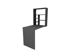 Tavolo da trucco in legno "Sedir" - 90 x 59 x 74 cm - Grigio antracite