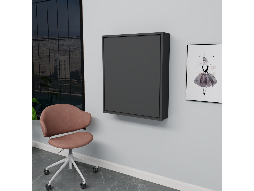 Tavolo da trucco in legno "Sedir" - 90 x 59 x 74 cm - Grigio antracite