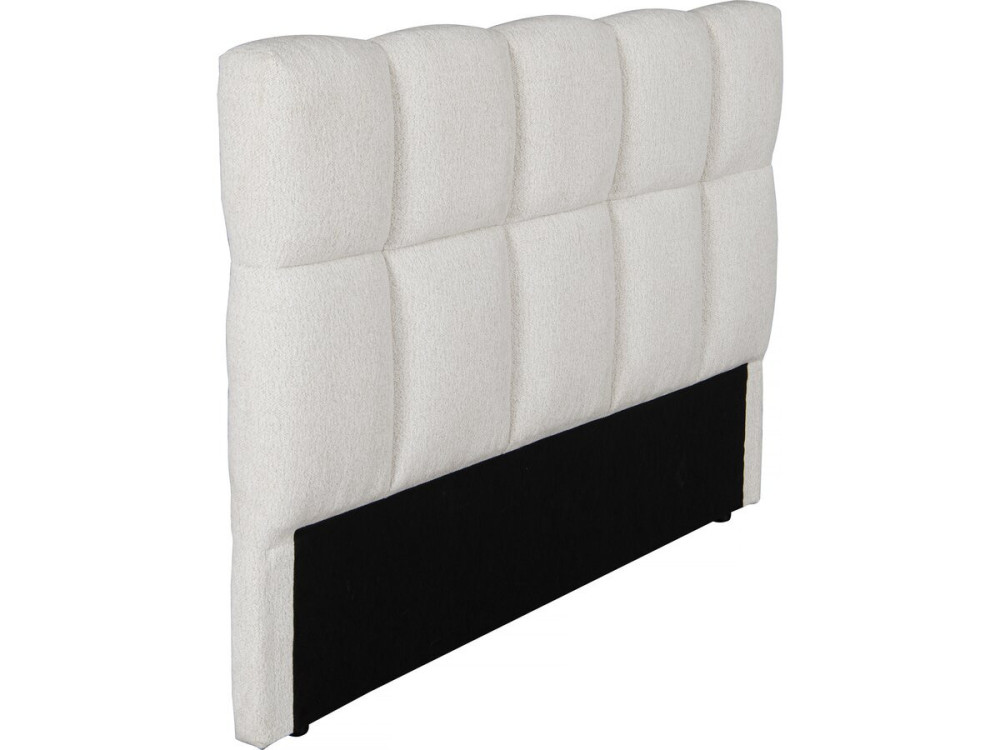 Testiera a bolle in tessuto spesso "Alpe d'Huez" - 140 cm - Beige