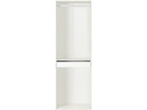 Armadio "Opera" con appendiabiti e portapantaloni - 60 x 45 x 180 cm - Bianco
