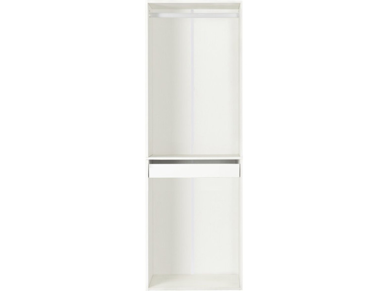 Armadio "Opera" con appendiabiti e portapantaloni - 60 x 45 x 180 cm - Bianco