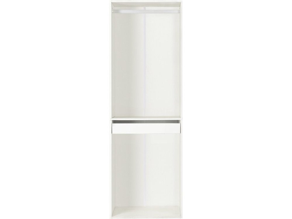 Armadio "Opera" con appendiabiti e portapantaloni - 60 x 45 x 180 cm - Bianco