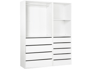 Set da toilette modulare "Opera" - 2 unità - Bianco