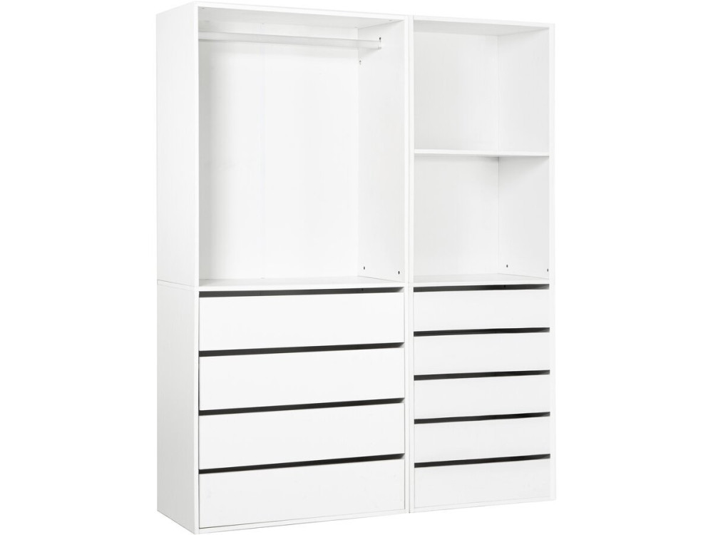 Set da toilette modulare "Opera" - 2 unità - Bianco