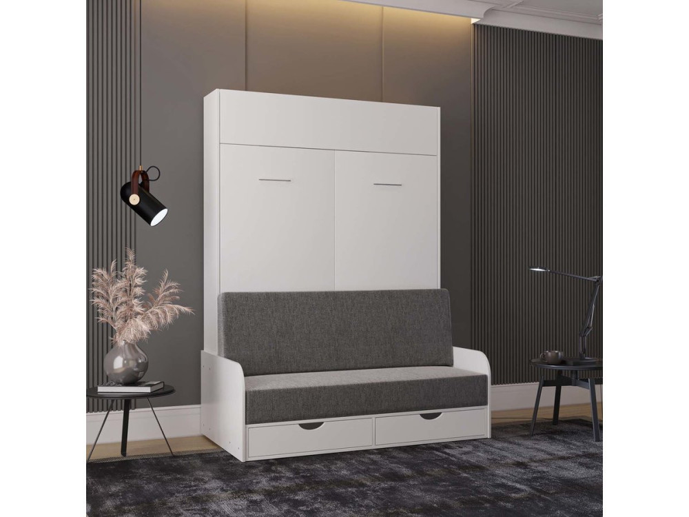 NYD SOFA 5" letto a scomparsa - 140 x 200 cm - Bianco
