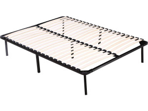 Rete a doghe - 140 x 190 cm - 20 doghe - Nero