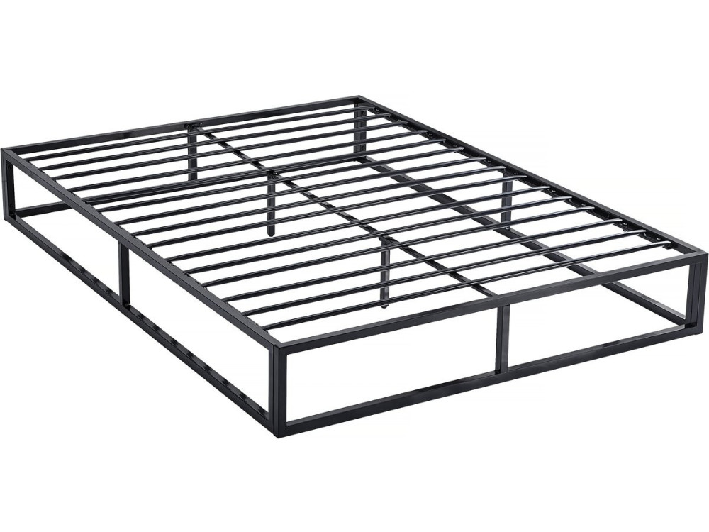 Struttura letto in metallo 160 x 200 cm - Nero