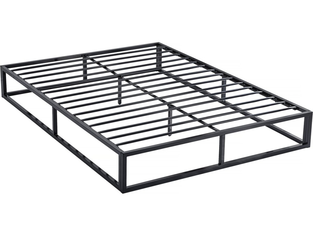 Struttura letto in metallo 140 x 190 - Nero