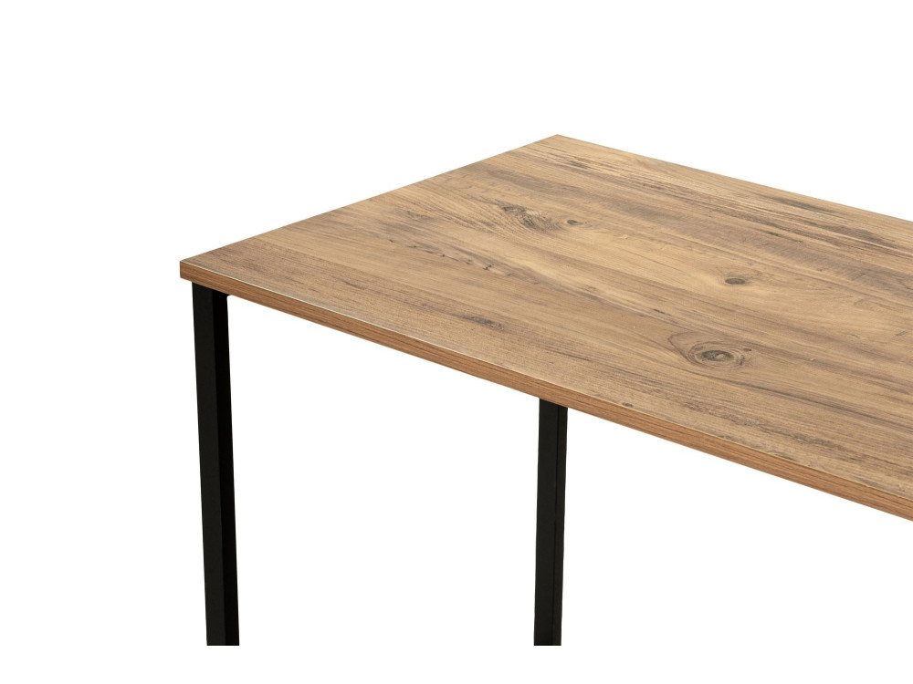 Scrivania in legno "Twin Study Desk" - 240 x 60 x 74 cm - Pino Atlantico Nero