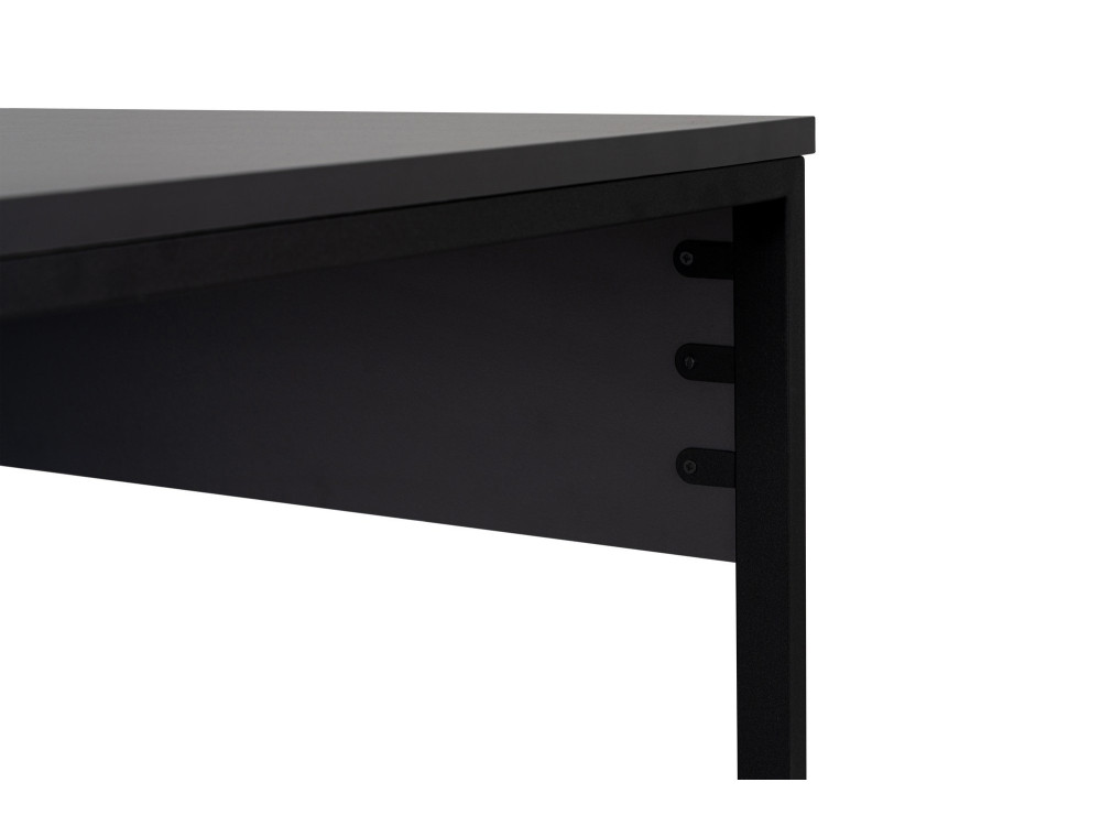 Scrivania doppia in legno - 240 x 60 x 74 cm - Antracite/Nero