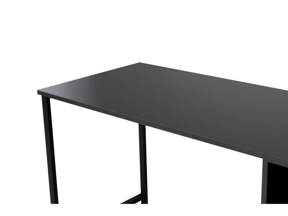 Scrivania doppia in legno - 240 x 60 x 74 cm - Antracite/Nero