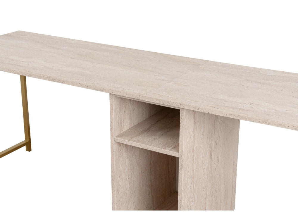 Scrivania in legno "Twin Study Desk" - 240 x 60 x 74 cm - TravertinOr