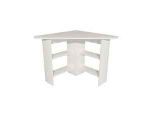 Scrivania "Corner" in legno - 80 x 80 x 73 cm - Bianco