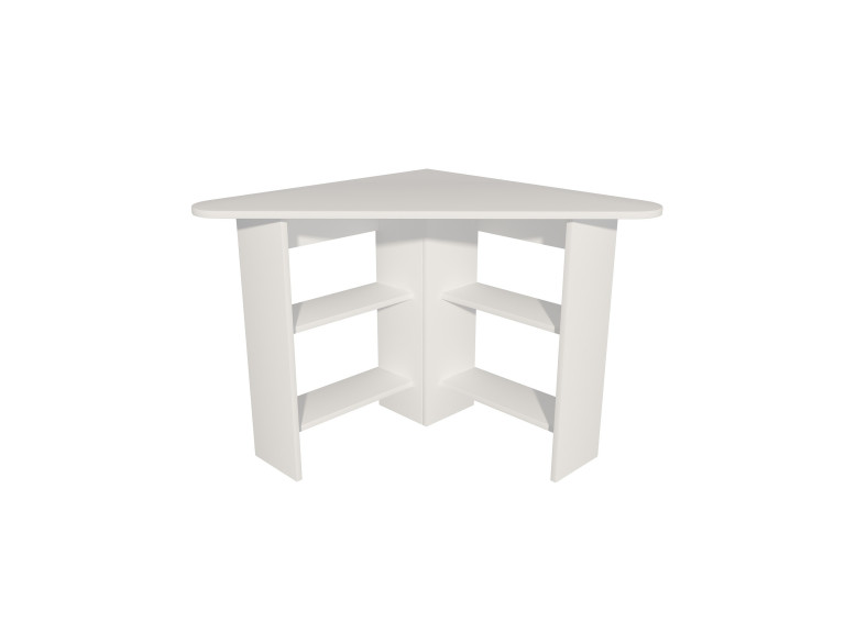 Scrivania "Corner" in legno - 80 x 80 x 73 cm - Bianco