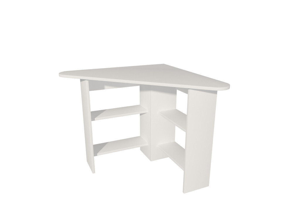 Scrivania "Corner" in legno - 80 x 80 x 73 cm - Bianco