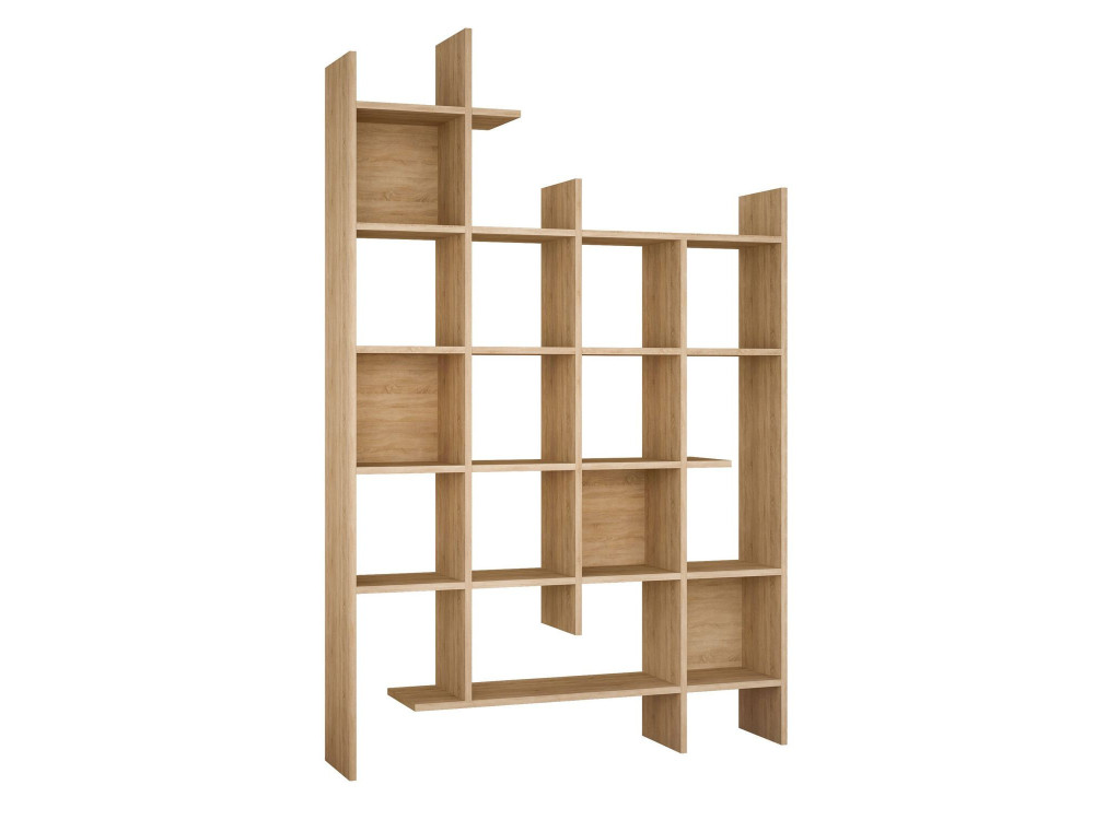 Libreria in legno "Manco" - 122 x 25 x 188 cm - Rovere