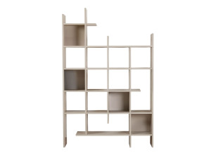 Libreria in legno "Manco" - 122 x 25 x 188 cm - Pietra arenaria