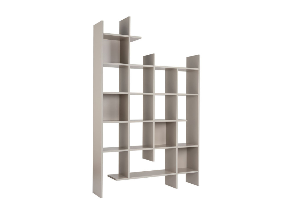 Libreria in legno "Manco" - 122 x 25 x 188 cm - Pietra arenaria