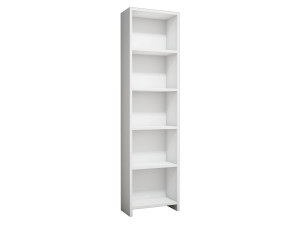 Libreria in legno "Barkin" - 40 x 19 x 150 cm - Bianco