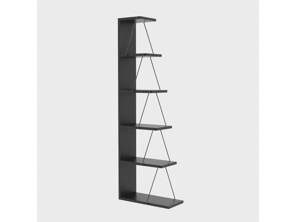 Libreria in legno "Melinos" - 50 x 22 x 150 cm - Antracite