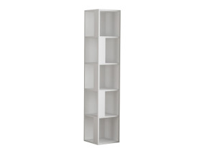 Libreria in legno "Piano" - 34 x 34 x 161 cm - Bianco
