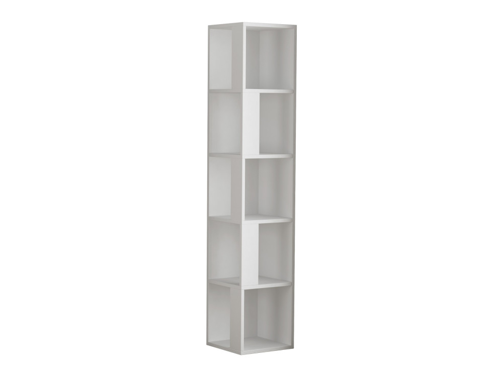 Libreria in legno "Piano" - 34 x 34 x 161 cm - Bianco