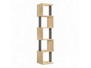 Libreria in legno "Piri" - 35 x 30 x 161 cm - Rovere Sonoma Antracite