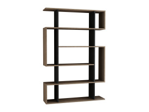 Libreria in legno "Mito" - 110 x 25 x 161 cm - Rovere Sonoma Antracite