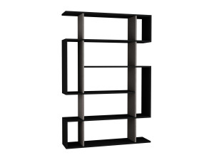 Libreria in legno "Mito" - 110 x 25 x 161 cm - Grigio antracite