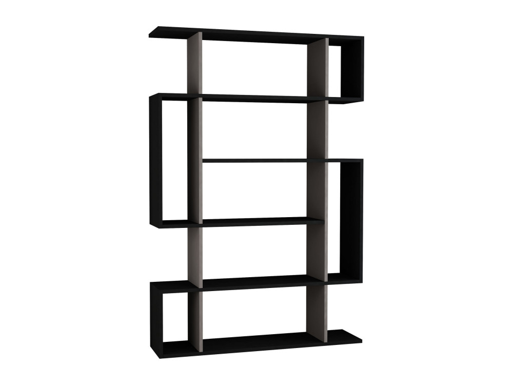 Libreria in legno "Mito" - 110 x 25 x 161 cm - Grigio antracite