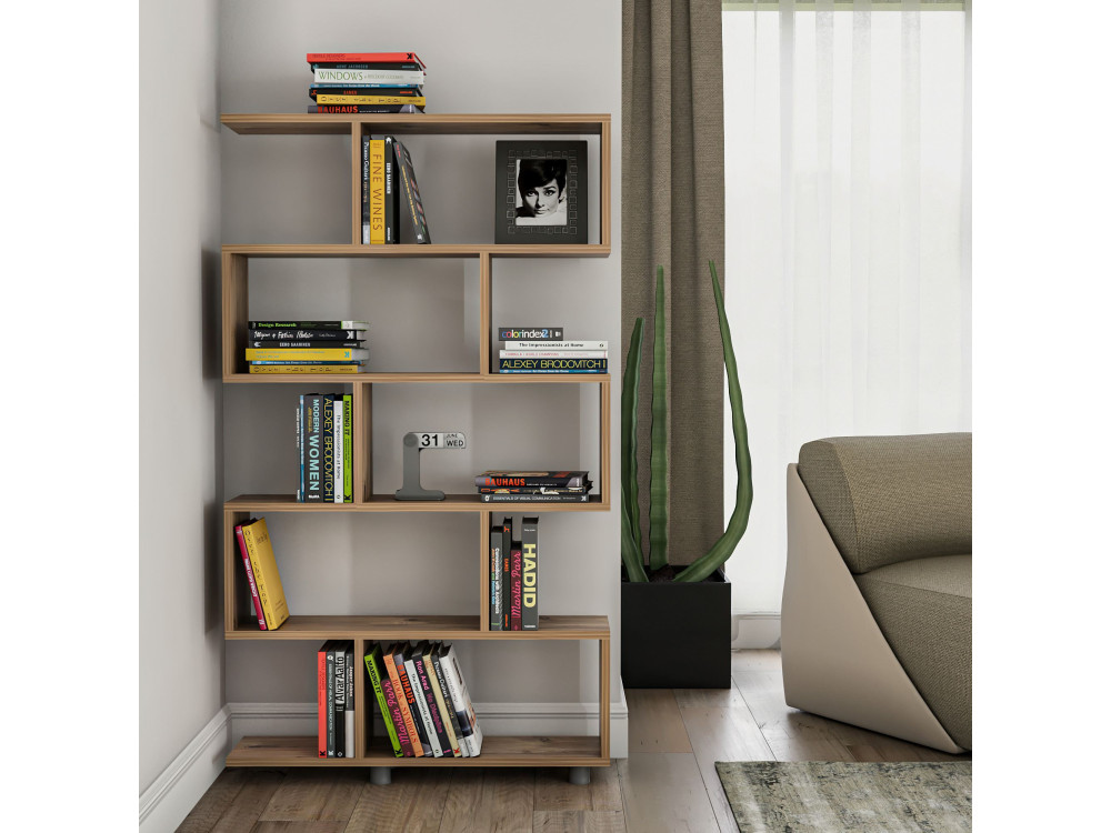 Libreria in legno "Elif" - 90 x 20 x 156 cm - Pino