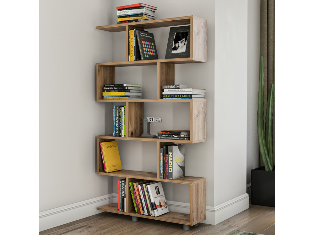 Libreria in legno "Elif" - 90 x 20 x 156 cm - Pino