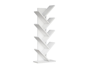 Libreria in legno "Hitit" - 46 x 22 x 128 cm - Bianco