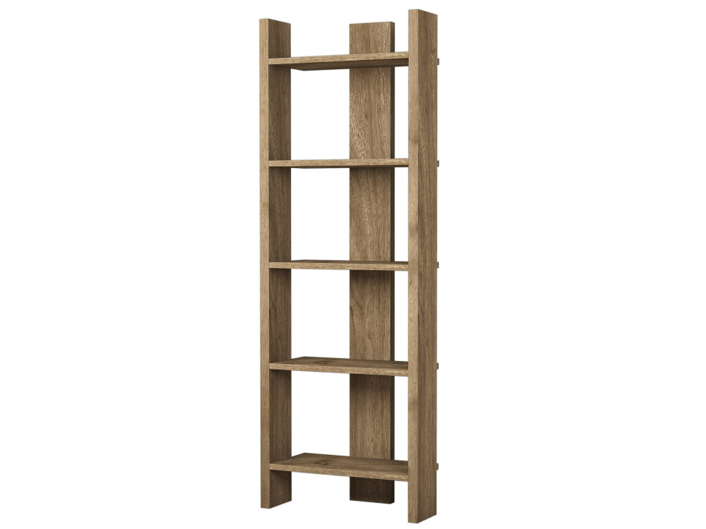 Libreria in legno "Virba" - 52 x 22 x 149 cm - Noce
