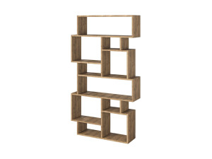 Libreria in legno "Karmato" - 96 x 25 x 168 cm - Marrone