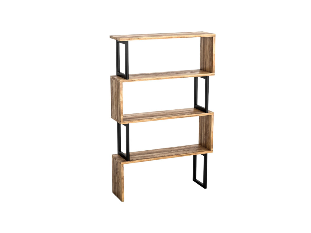 Libreria in legno "Ceylon" - 80 x 22 x 128 cm - Noce