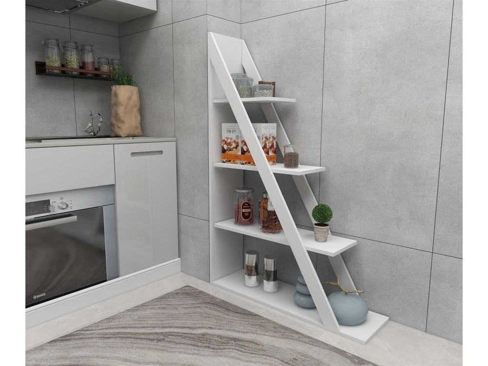Libreria in legno "Arven" - 100 x 29 x 150 cm - Bianco