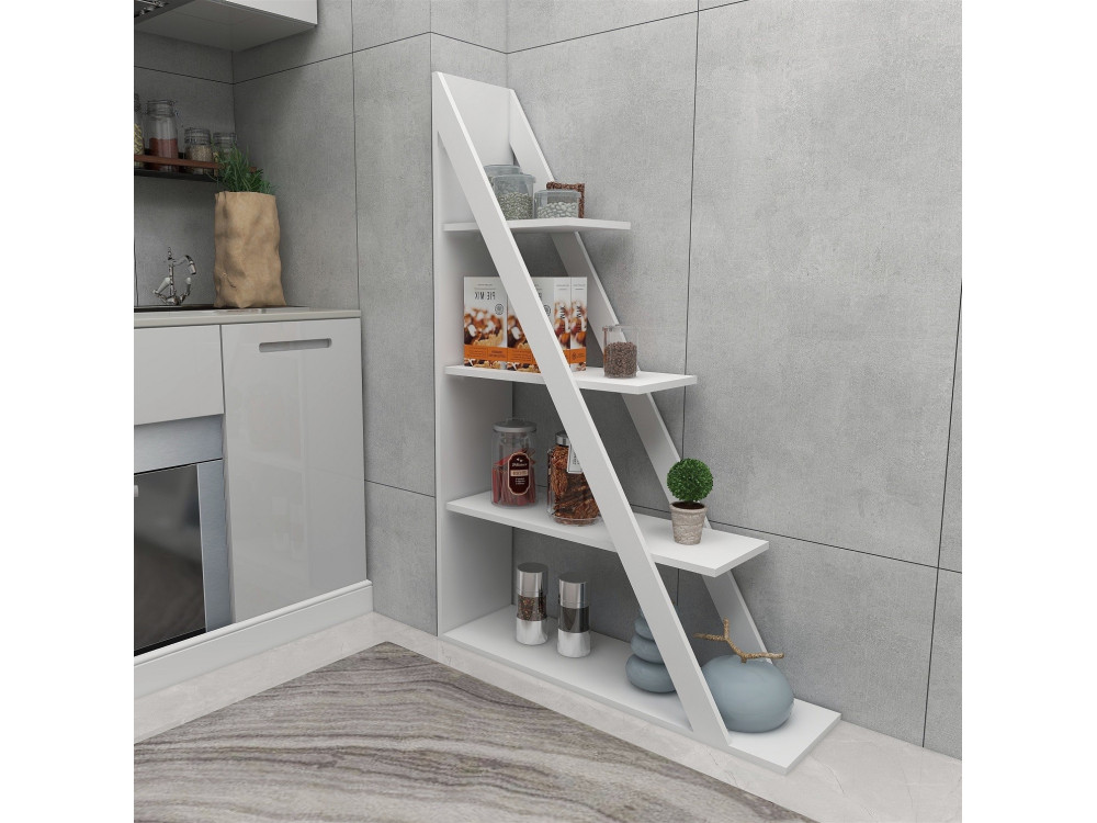 Libreria in legno "Arven" - 100 x 29 x 150 cm - Bianco