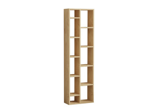 Libreria in legno "Tomi" - 45 x 20 x 150 cm - Rovere Zaffiro
