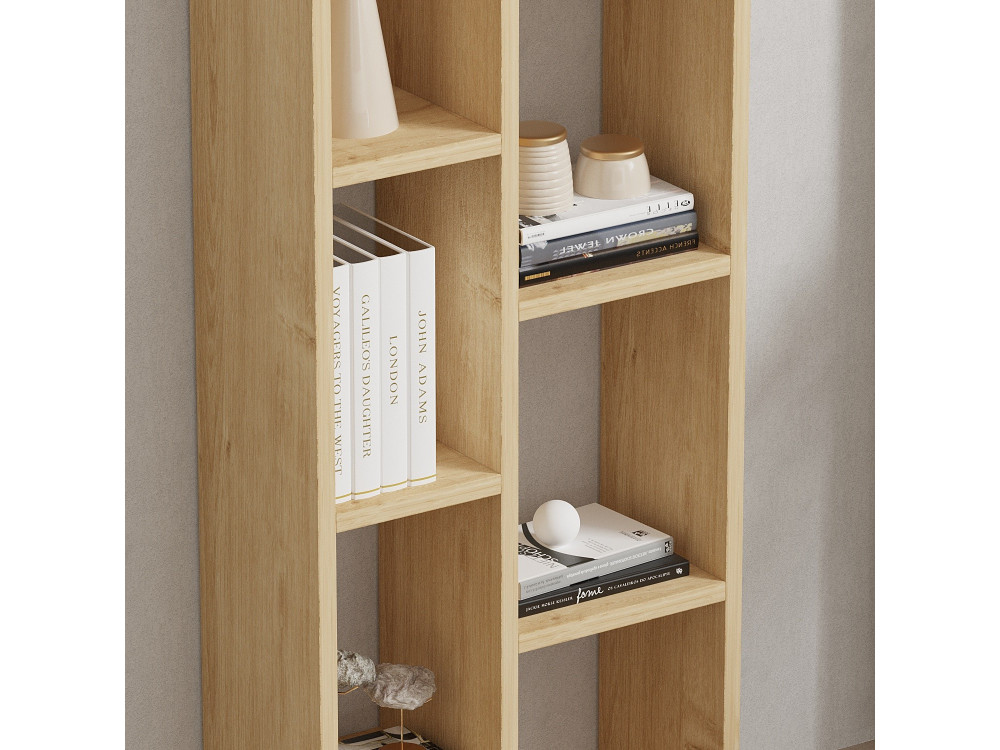 Libreria in legno "Tomi" - 45 x 20 x 150 cm - Rovere Zaffiro