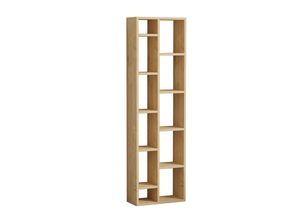 Libreria in legno "Tomi" - 45 x 20 x 150 cm - Rovere Zaffiro