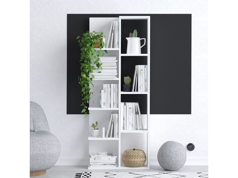 Libreria in legno "Viva" - 60 x 18 x 150 cm - Bianco