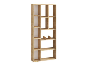 Libreria in legno "Demios" - 75 x 18 x 170 cm - Rovere Zaffiro