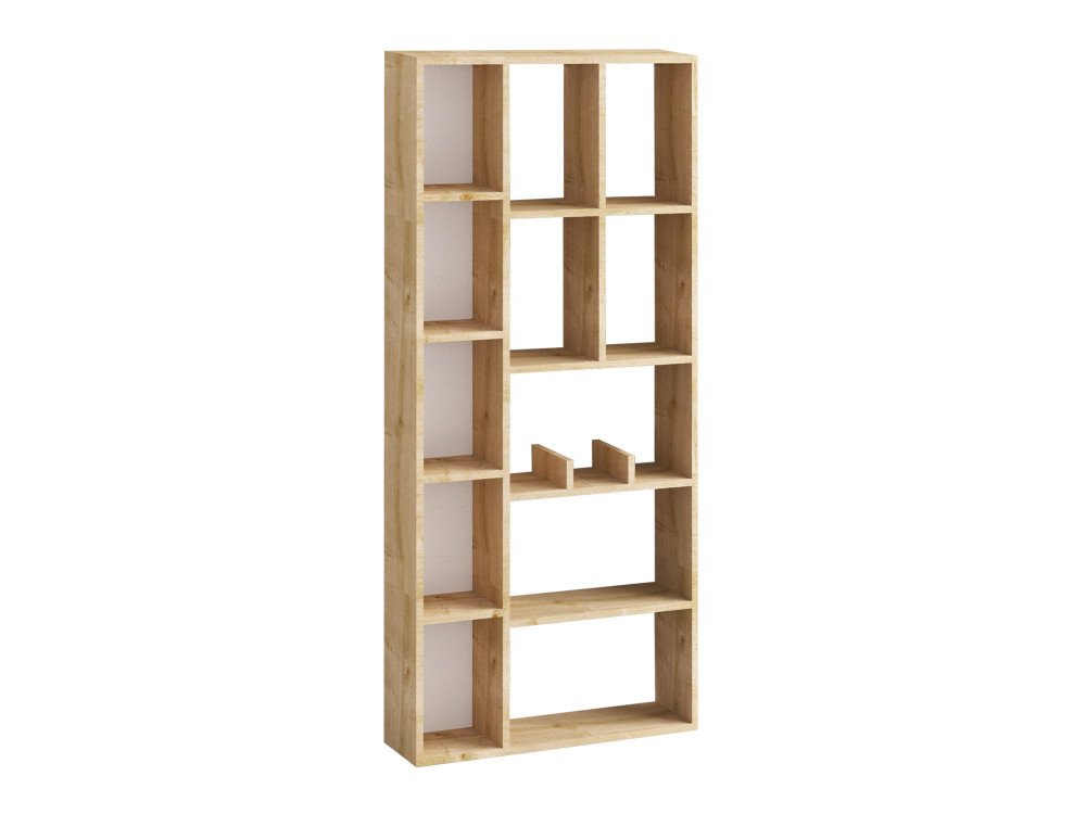 Libreria in legno "Demios" - 75 x 18 x 170 cm - Rovere Zaffiro