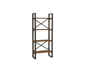 Libreria in legno "Alaro" - 66 x 32 x 150 cm - Noce