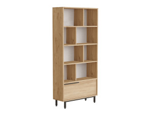 Libreria in legno "Calvin" 83,9 x 29,5 x 175,6 cm - Noce